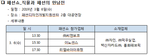 2019 대구국제섬유박람회(PID), 3월 6∼8일 대개막! 3835-Image