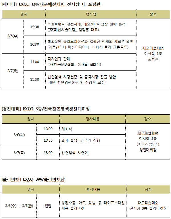 2019 대구국제섬유박람회(PID), 3월 6∼8일 대개막! 4001-Image