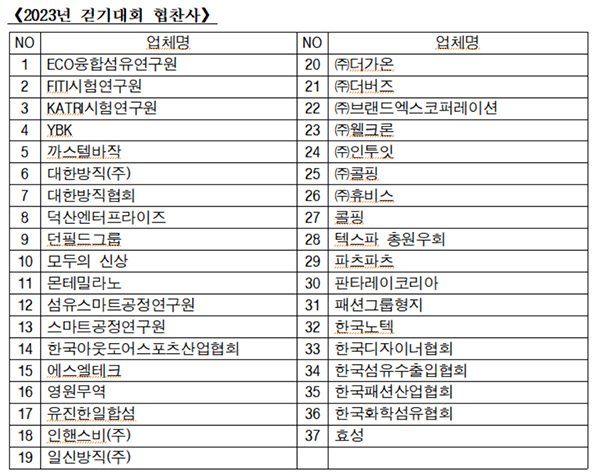 섬산련 장학재단, '2023 섬유패션인 한마음 걷기대회'개최 1603-Image